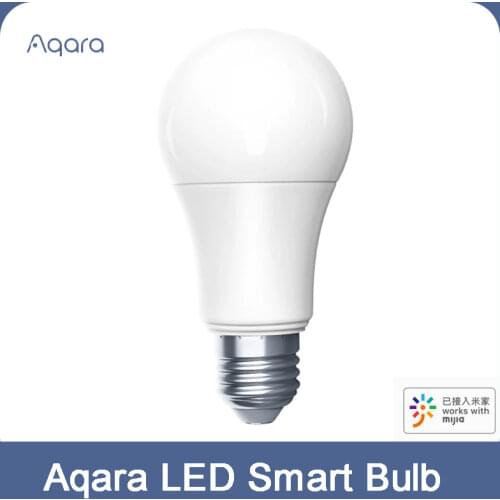 Aqara Zigbee Smart White Color LED Bulb 9W E27 2700K-6500K 806lum smart Light Work with MI Home App Smart home For xiaomi mihome