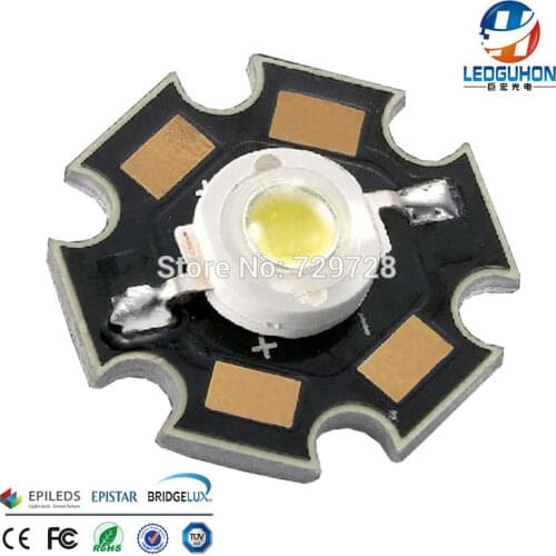 High power 3W warm white Bridgelux chip(45*45MIL) led for hotel lights with PCB