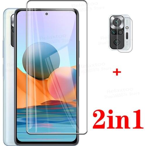 2in1 Camera Lens Protector For redmi note 10 pro max Glass Case For xiaomi redmi note 10pro not10 10 Tempered Glass Cover films