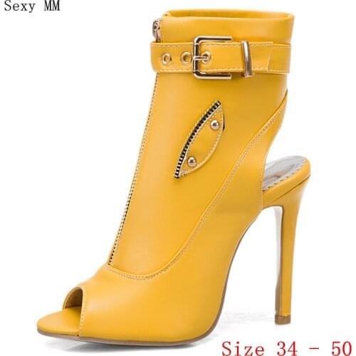 Women High Heel Sandals Peep Toe Shoes Woman High Heels Gladiator Sandals Pumps Plus Size 34 - 40 41 42 43 44 45 46 47 48 49 50