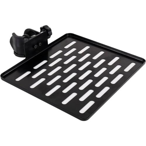 Sound Card Tray Hollowed-out Live Broadcast Microphone Rack Stand with Free Regulating Clamp Storage Shelf Phone Clip B03C