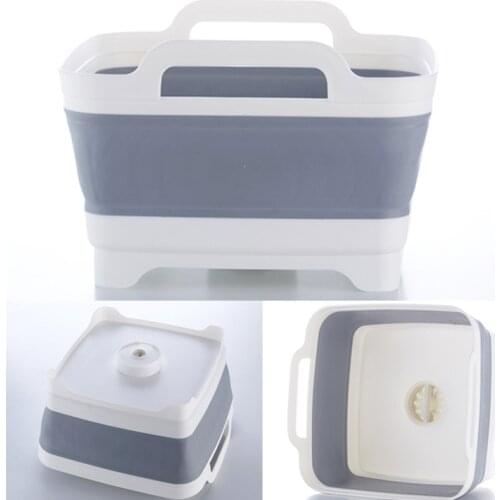 1pcs Kitchen Washing basket Fruit storage Kitchen drain Multi-function folding sink rack For Caravan Boats Camper Car RV