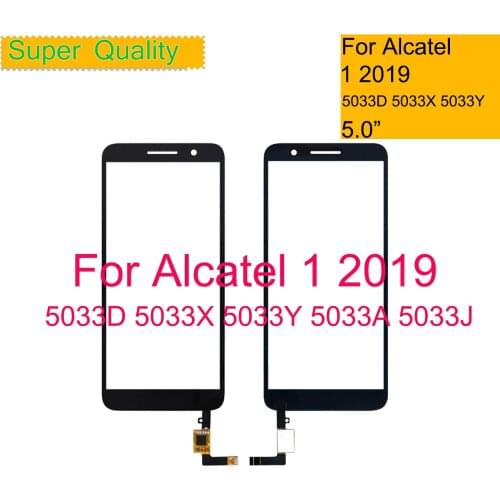 10Pcs/lot For Alcatel 1 2019 OT5033 5033 5033D 5033X 5033Y 5033A 5033J Touch Screen Digitizer Panel Front Glass Lens Sensor