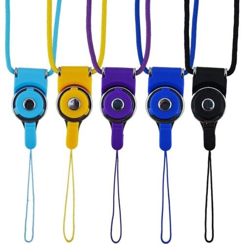 5Pcs Cell Mobile Phone Camera Neck Lanyard Detachable Multifunction Strap ID Card Key Ring Holder DIY Mobile Phone Lanyard strap