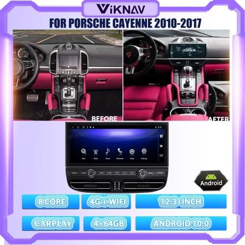 12.3 INCH Android Car Radio For Porsche Cayenne 2010-2017 Gps Navigation DVD Multimedia Player 8 Core Audio Autoradio Head Unit