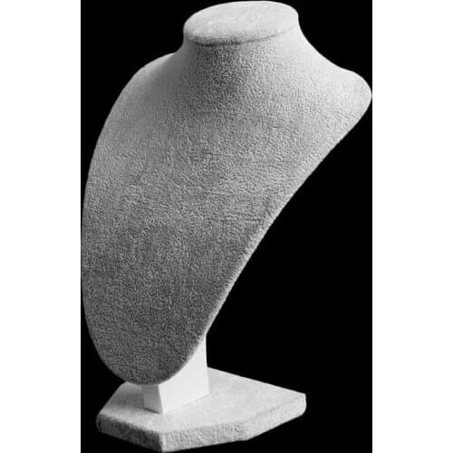 Mannequin Velvet Necklace Pendant Chain Jewelry Bust Neck Display Stand Holder