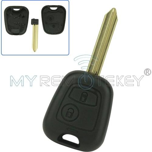 Remote car key shell case cover for Citroen C2 C3 C5 C8 SAXO Xantia Xsara for Peugeot 106 206 2 button SX9 Remtekey
