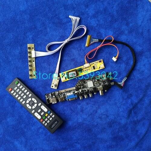 For LM190E08 (TL)(J2)/(TL)(J4)/(TL)(J5)/(TL)(J7) 1280*1024 2CCFL 3663 digital DVB-T USB+AV LVDS 30-Pin controller board kit