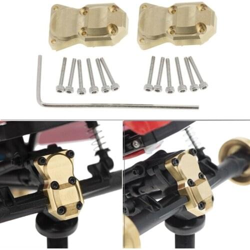 Brass Front Rear Axle Differential Housing Cover for Axial SCX24 1/24 RC Crawler