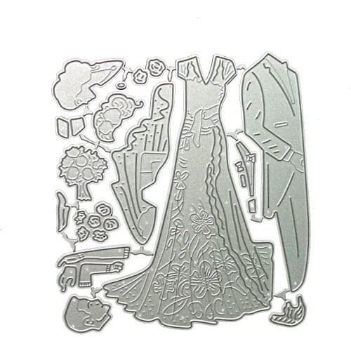 YINISE CUT Metal Cutting Dies For Scrapbooking characte Stencils Scrapbook DIY Album Cards Decoration Embossing Die Cuts Cutter