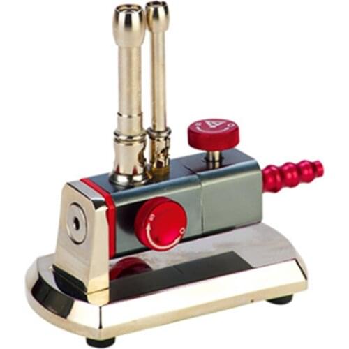 Micro Gas Propane Light Bunsen Burner Double Tube Rotatable Dental Lab Equipment
