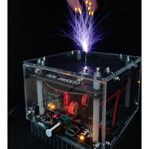 Mini Bluetooth Music Tesla Coil Scientific Experiment Tool Educational Toy with 24V2A Power Supply - US Plug