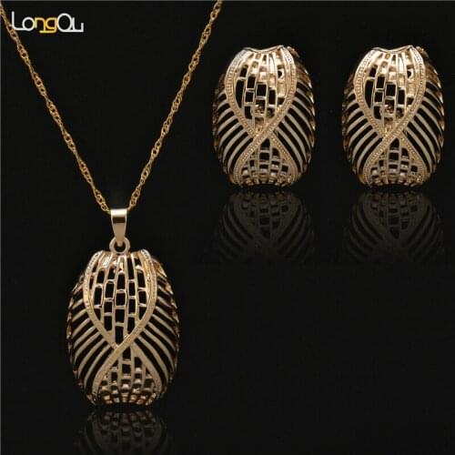 Fashion Indian wedding Jewelry sets for women vintage jewelry sets overgild plated jewelry princess Necklace pendant Earring