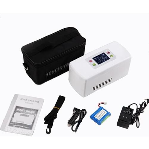 Portable Travel Medicine Freezer Diabetic Insulin Cooler Mini Fridge Case Box Cooler for Car Travel and Home Use Stored