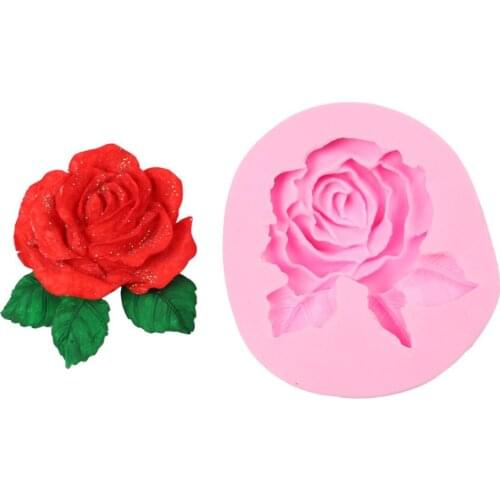 Lovely DIY Silicone Soap Flower Cake Mold Candle Mould Cake Candy Cookie Chocolate Mold FBE2