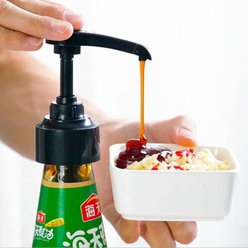 Oyster Sauce Bottle Nozzle Pump Head Salad Oil Squeezer Household Oil Bottle Head Press Nozzle Bottle Squeeze Kitchen Gadgets