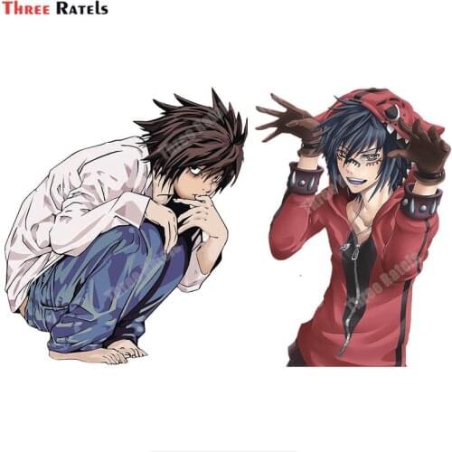 Three Ratels A926 L Lawliet From Death Note Anime Sticker For Luggage Laptop Skateboard Decor School Decal Vinyl Material
