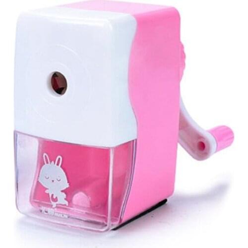 Kids Student Pencil Sharpener Hand Crank Mechanical Accessory Stationery Supply
