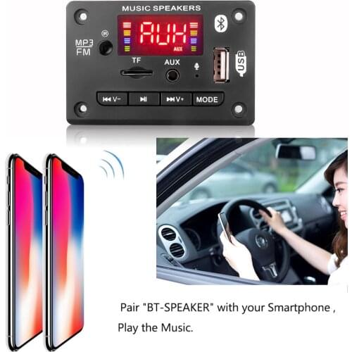 Usb Tf Fm Radio Mp3 Wma Decoder Board Module Bluetooth 5.0 Audio Voice Record for Speaker Mp3 Player Car Kit Handsfree Calling