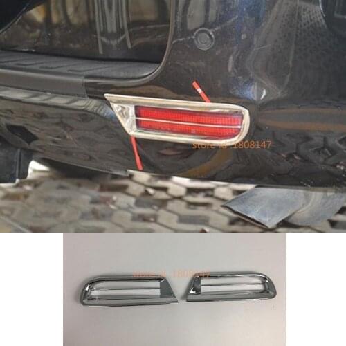 Car Body Rear Back Fog Light Lamp Frame Stick Styling ABS Cover Trim Parts 2pcs For Toyota RAV4 2009 2010 2011 2012