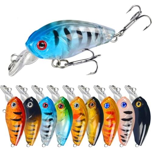 1PCS Minnow Fishing Lure 4.5cm 4g Topwater Hard Bait Wobbler Jig Bait Crankbait Carp Striped Bass Pesca Fishing Tackle SwimBait