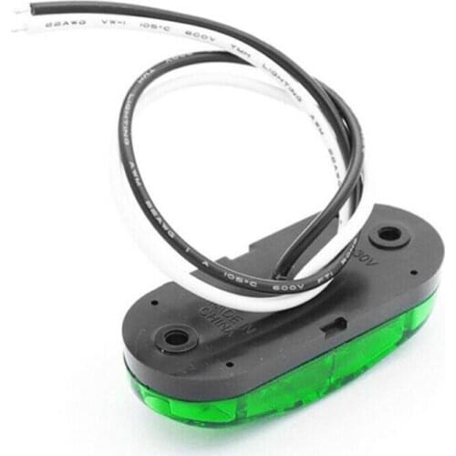 2.59 X 1.10 X 0.71 Inches Side Marker Light ABS Case PC Lens Waterproof 12V-24V For Truck