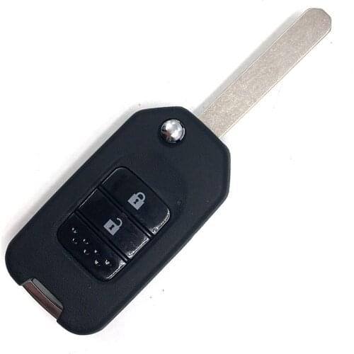 2 Buttons Folding Flip Remote Key 433 MHZ with 47 7961 Electric Chip for H-onda City Fit XRV Vezel with G Word on Blade