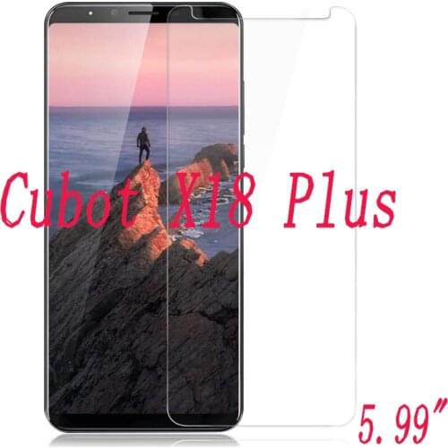 2PCS Tempered Glass 9H Explosion-proof Protective Film Screen Protector mobile phone for Cubot X18 Plus X18plus 5.99" cover