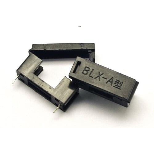 20pcs 5*20mm glass fuse holder BLX-A type with cover fuse blocks 5X20mm insurance header