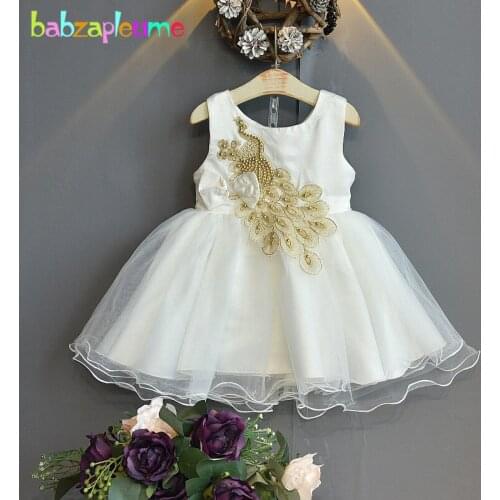 2020 Baby Summer Outfits Toddler Girls Dresses Fashion Lace Mesh Sleeveless Princess Party Wedding Dress Children Clothes BC1899