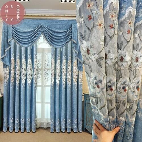 2021European style flocked Bronzing jacquard curtains for sitting room Bedroom wedding decoration Retro court Decorative fabric
