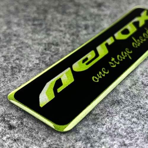 Helmet Sticker Motorcycle Stickers Emblem Badge 3D Decal Raised Tank Wheel Tank Decals Fit For Yamaha AEROX155 AEROX 155