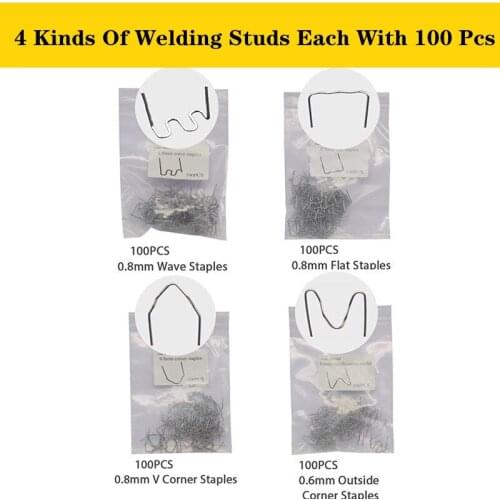 400PCS Hot Stapler Staples For Plastic Welder Car Bumper Repair Welding Machine Hot Melt Welding Tool