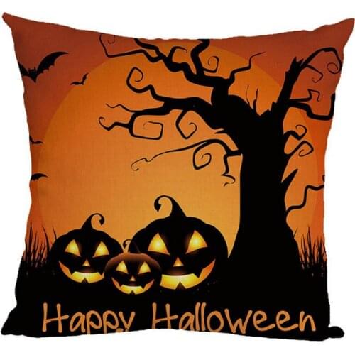 40x40cm 45x45cm Happy Halloween Pillowcase Throw Cushion Pillow Cover Printing Cushion Pillow Case Bedroom Office 4