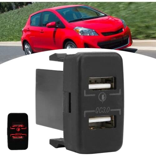 Dual USB Car Charger For IPhone Tablet Xiaomi Samsung S10 With LED Display Universal Mobile Phone Car-Charger