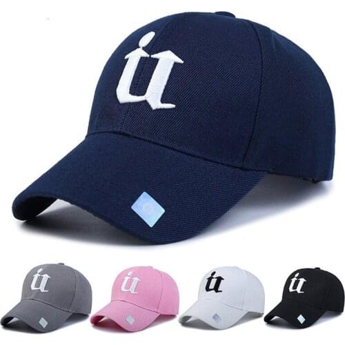 2021 New U Shaped Letter Embroidery Hip hop Baseball Cap 100% Cotton Adjustable Unisex Hat Casual Fashion Outdoor Sports Sun Hat