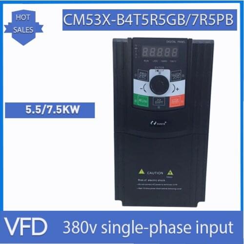 VFD inverter 5.5/7.5KW CNCspindle motor speed controller 380V three-phase motor driver CM530H-B4T5R5GB/7R5GB inverter 50Hz / 60H