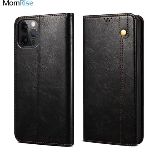 Luxury Retro Leather Flip Cover For iPhone 11 Case Wallet Card Stand Magnetic Book Cover For iPhone 12 Pro X XR XS Max Case