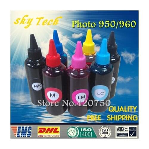 Dye refill ink suit for Epson T0331 ,T0331 - T0336 series ,7 colors ink , replacement ink suit for Epson Stylus Photo 950 960
