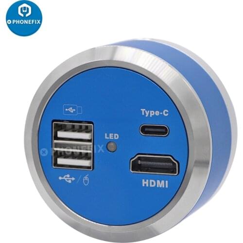 4K Microscope Camera 1/2.8" Sensor 60FPS 1080P HDMI USB 2.0 UVC Output Industrial Lab Digital Measurement Video C Mount Camera