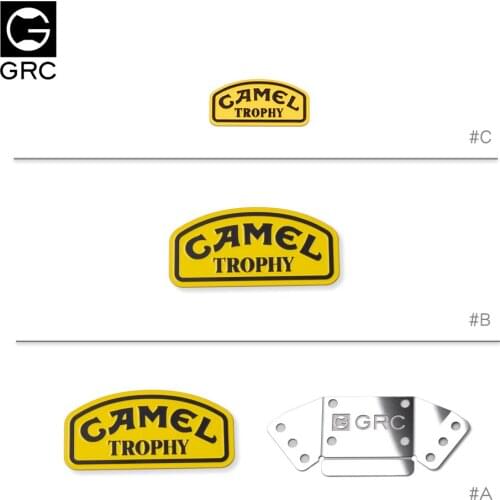 GRC 1/10 Metal Sticker Camel Trophy Badge LOGO For 1/10 RC Crawler Car Traxxas TRX4 Defender RC4WD D90 D110 #GAX0107A/B/C