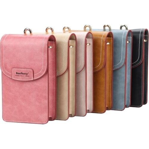 Fashion Small Wrist Phone Bags Women Mini PU Leather Shoulder Messenger Crossbody Bag For Girls Ladies Purse Zipper Flap