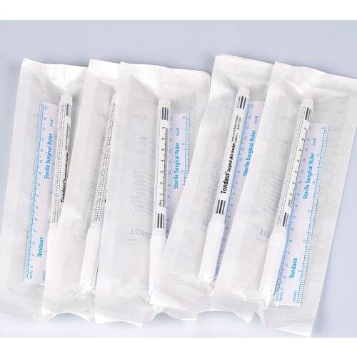 3set Surgical Skin Marker for Eyebrow Skin Marker Pen Tattoo Skin Marker Measure Measuring Ruler Set Tool