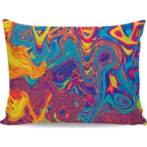 Oil Spill 3d printed Pillow Case Polyester Decorative Pillowcases Throw Pillow Cover