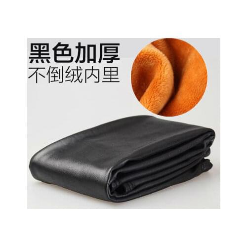 2017 New Children Leather Leggings with Cashmere Pants Gold Thickening Girls Warm Pants