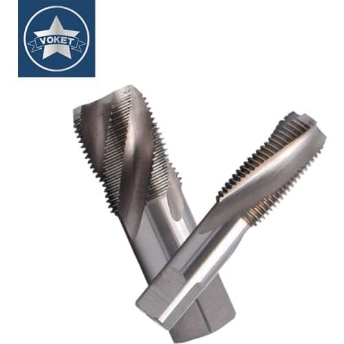 HSSE Inch Parallel Threaded Teeth Spiral Screw Taps RP R P 1/8-28 1/4-19 3/8-19 1/2-14 3/4-14 Spiral Fluted Thread Pipe Taps