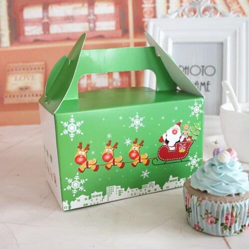 Handbag candy box dress wedding Christmas gingerbread handmade cookie dessert packing boxes party gift package 100pcs