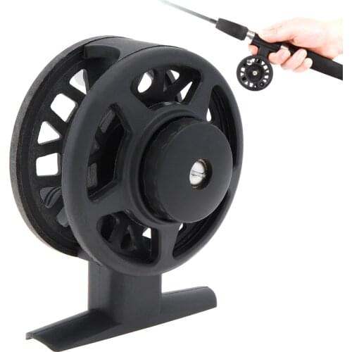 Durable.Ultralight Fly Fishing Reel Diameter 60mm ABS Plastic Left Hand Former Ice Fishing Wheel