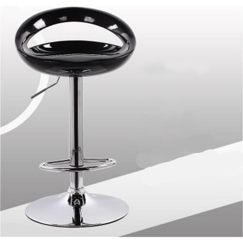 Simple Plastic Bar Chair Lifted Rotated Household Balcony Multi-purpose High Stool with Small Backrest Stable Front Desk Chair