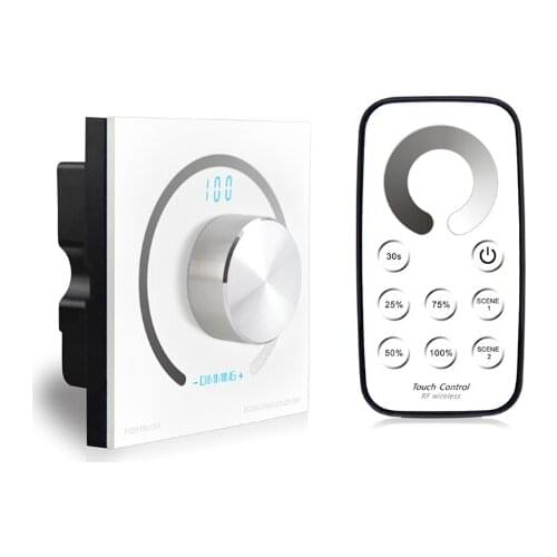 Easy install wall mount controller home use LED Dimmer switch rotary control for Led Panel Light